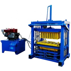 QT4-30 Hydraulic Hollow Solid Brick And Block Making Machine With Diesel Power