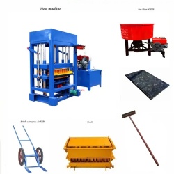 QT4-30 Hydraulic Hollow Solid Brick And Block Making Machine With Diesel Power